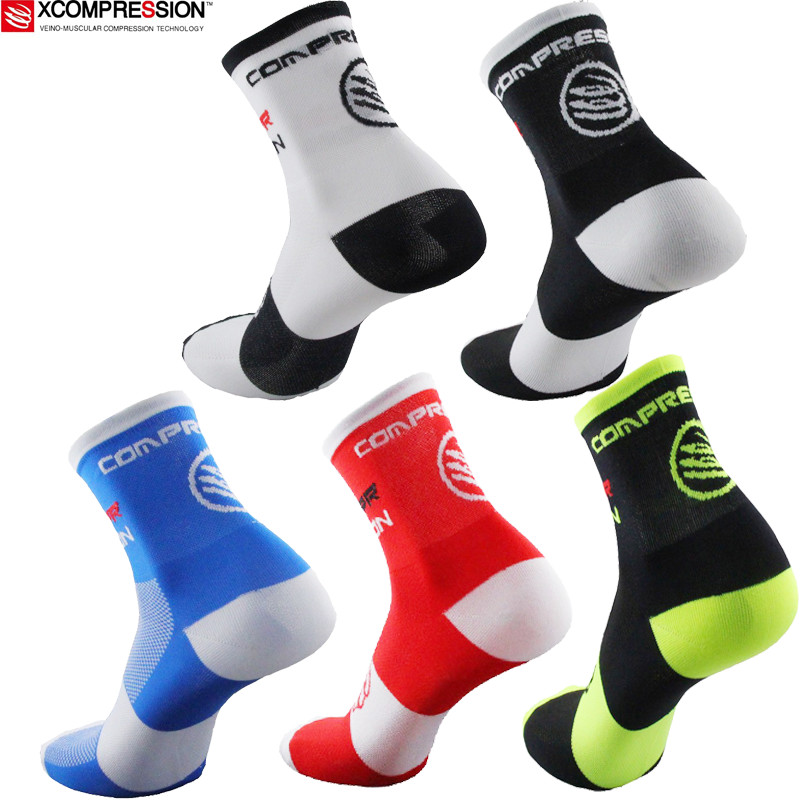 Sock Garter Men - 2017年新作サイクリングソックス 高弾性 アウトドアスポーツ用 耐摩耗性 バイク用フットウェア ロードバイクソックス