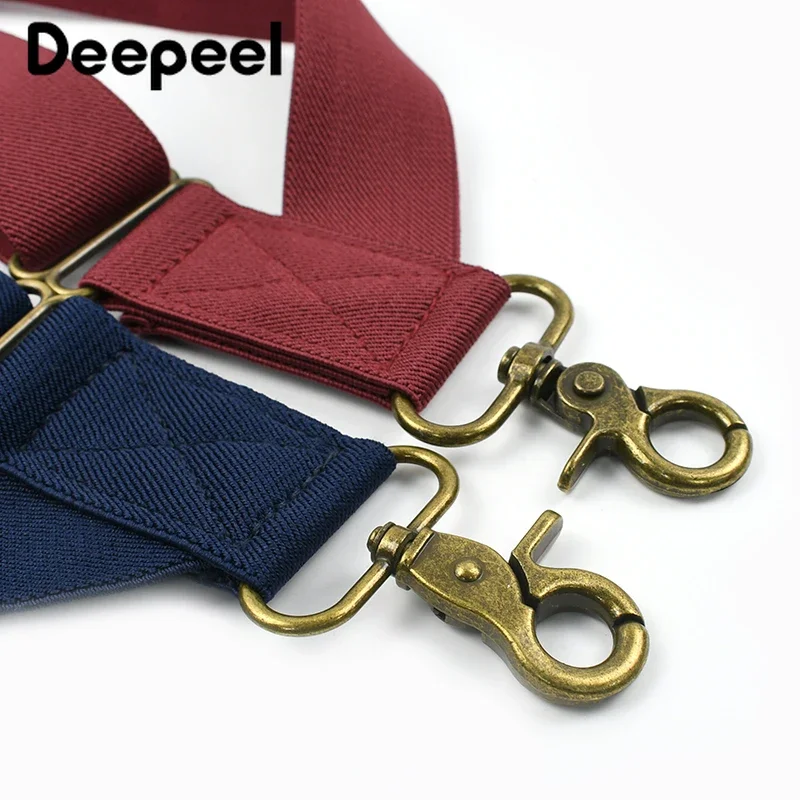 Men'S Formal Wear With Suspenders - 1個入り、幅3.5cmのメンズサスペンダー。2つのクリップ付きで、伸縮性があり、調整可能。パンツやズボン、ビジネススーツ、結婚式などのフォーマルな装いに最適なアクセサリー。