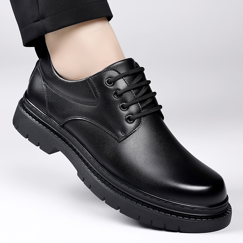 カジュアルコンフォートメンズレザードレスシューズファッション - Formal Men Daily Wear Footwear のレビューと価格