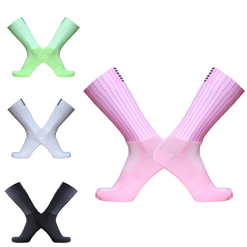プロチームエアロサイクリングソックスアンチスリップシームレス - Sock Garter Men のレビューと価格