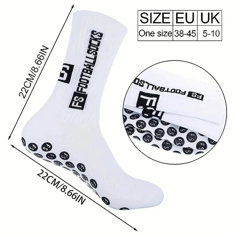 5足セットの滑り止め加工を施したサッカーソックス。通気性があ - Sock Garter Men のレビューと価格