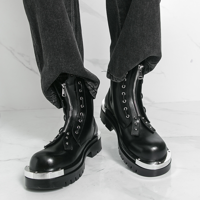 メンズ厚底ブーツ デザイナー トレンディな新しいスタイル パ - Men Formal Wear With Boots のレビューと価格